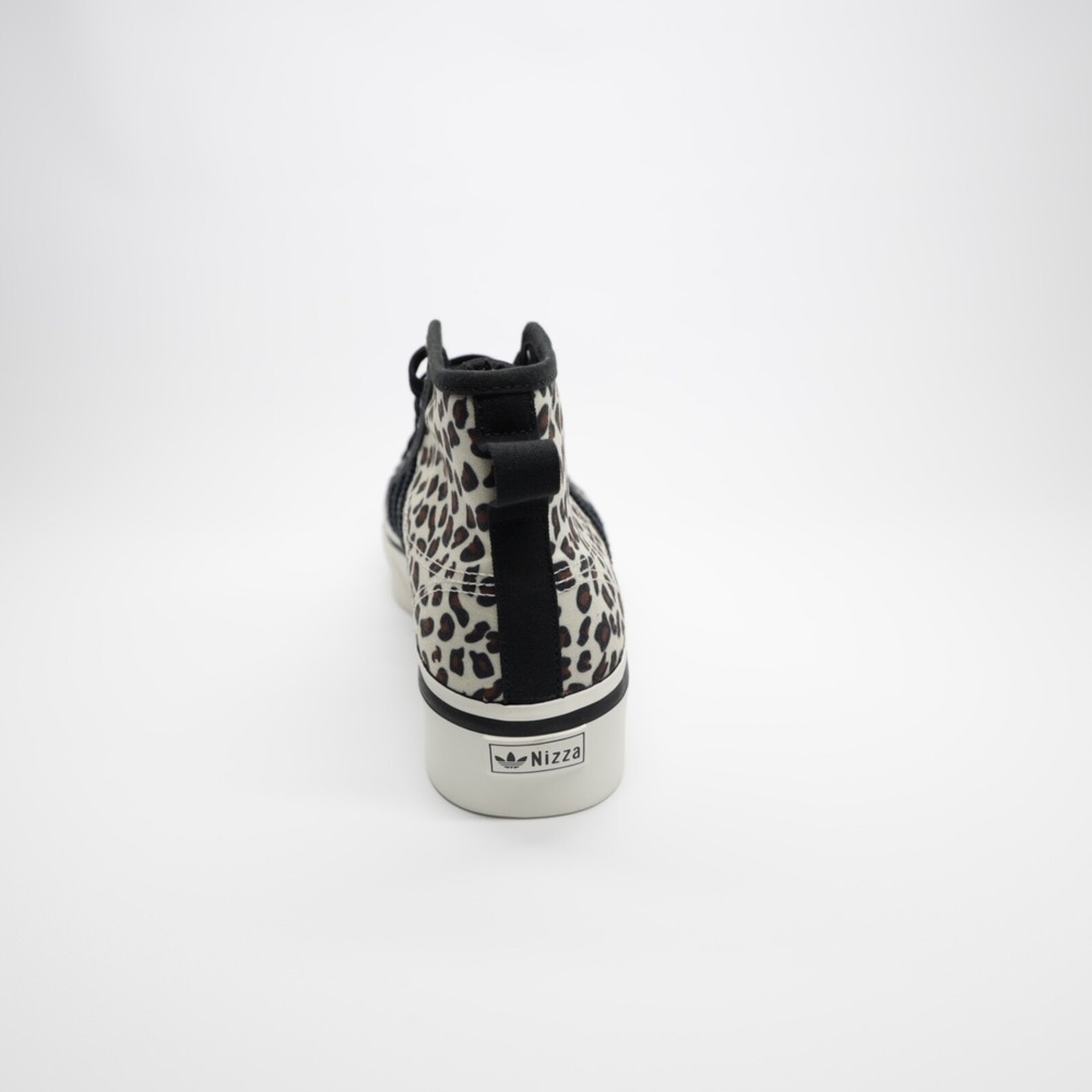 Adidas Originals Women's Nizza Platform Mid Shoes White/Black/Beige Size‎ 9 - Picture 4 of 9